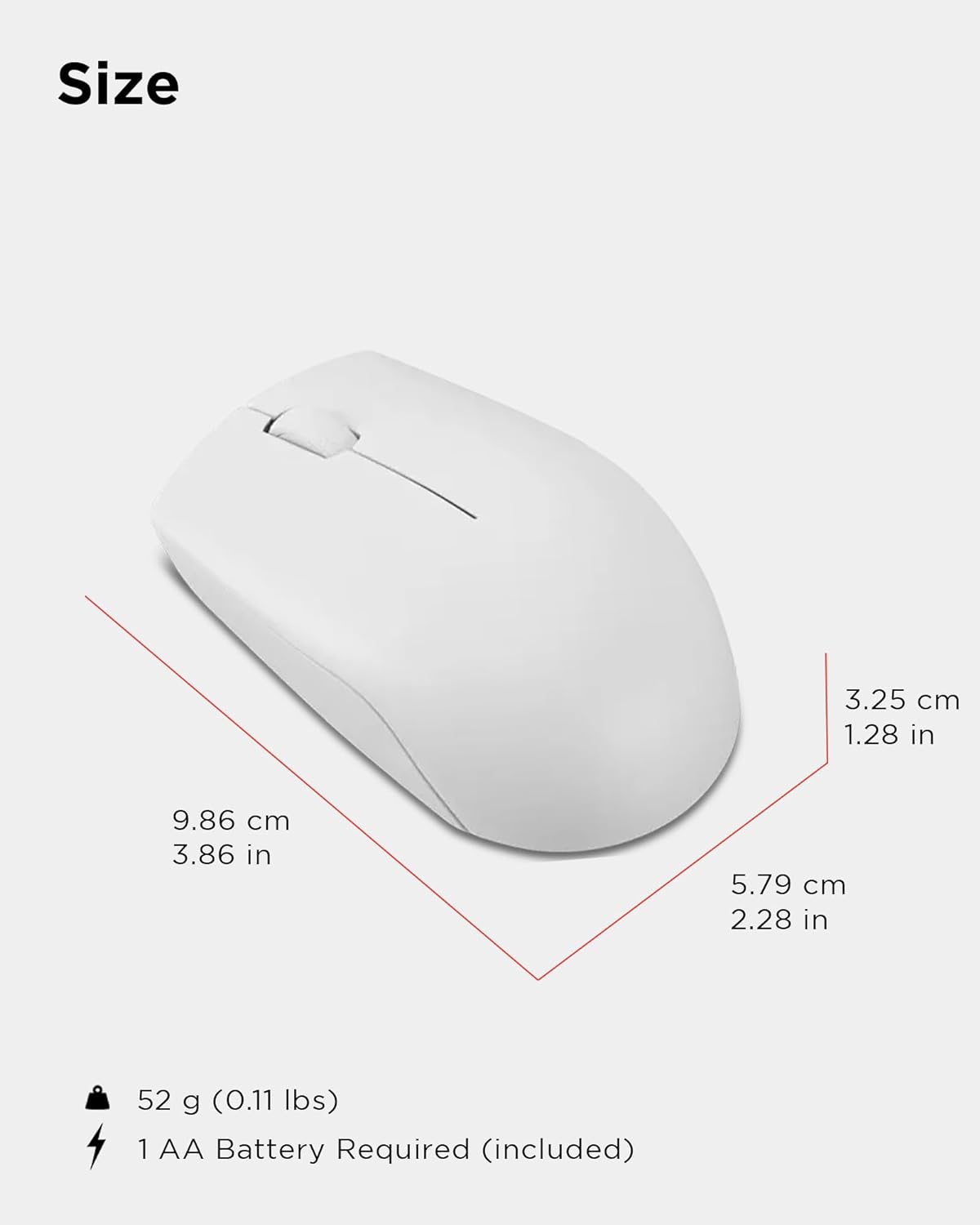 Lenovo GY51L15677 300 Wireless Compact Mouse