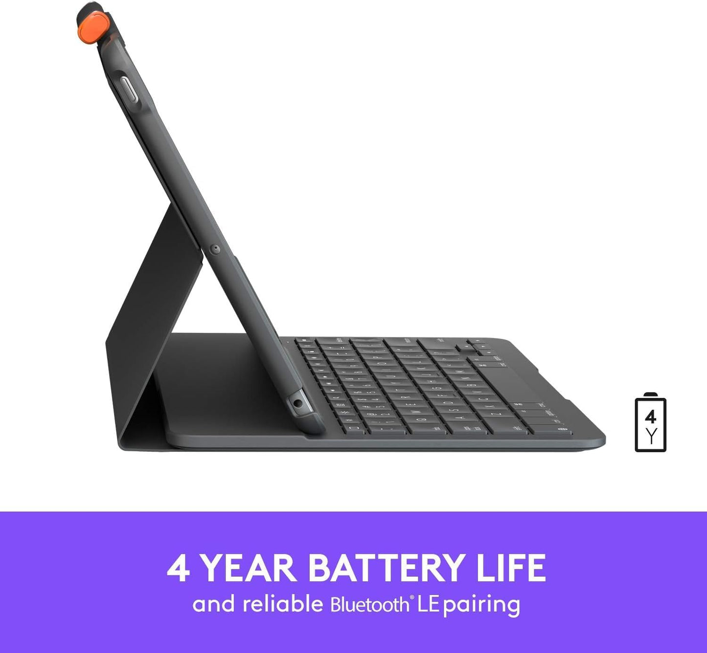Logitech iPad Keyboard Case Slim Folio Wireless Graphite