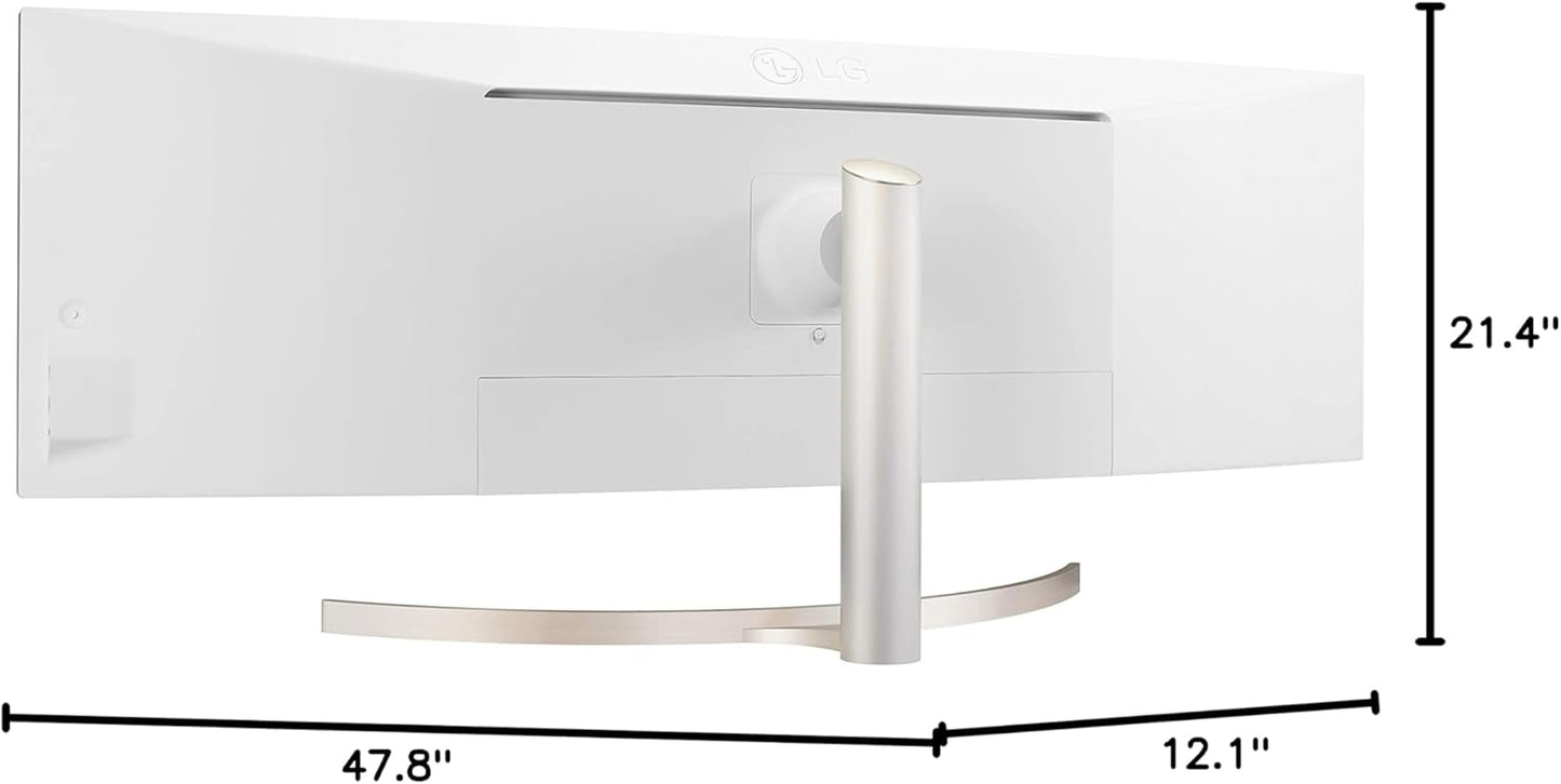LG 49WL95C-W 49-Inch Ultrawide Curved Monitor QHD