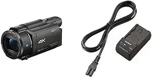 Sony FDRAX53/B 4K HD Camcorder Black Charger
