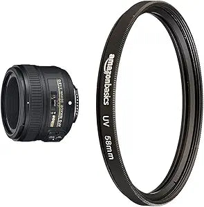 Nikon 50mm f/1.8G Lens UV Filter Bundle