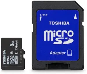 Toshiba PFM008U-1DCK 8GB Micro SD Class 10 UHS-I Card