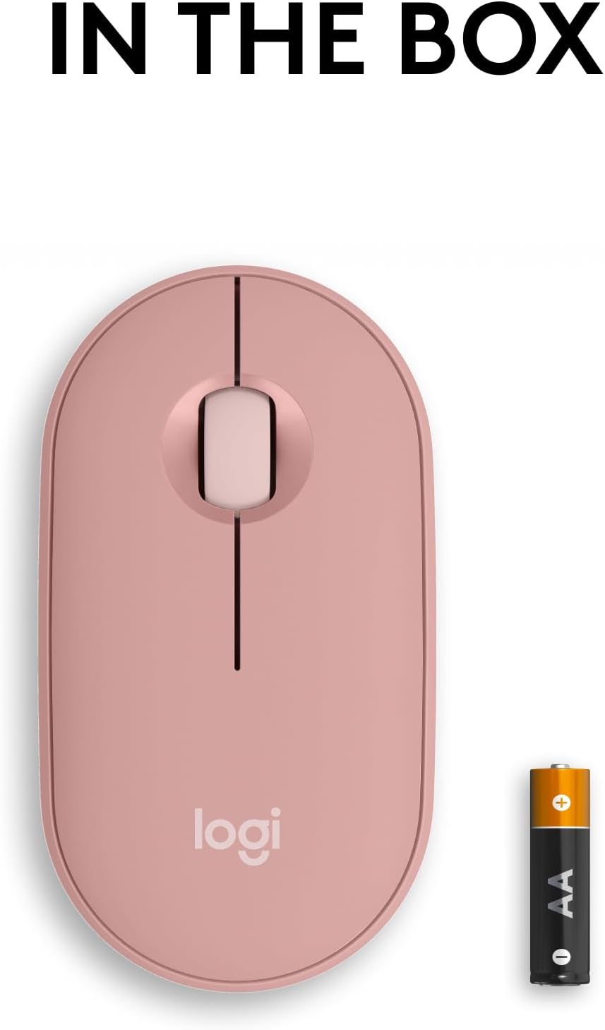 Logitech 910-007023 Pebble Mouse 2 M350s Tonal Rose
