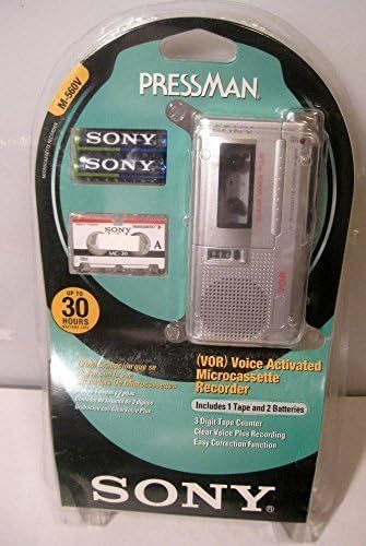 Sony M-560V Microcassette Voice Recorder (Renewed)