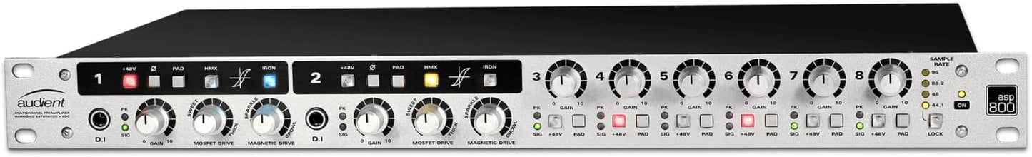 Audient ASP800 8-Channel Mic Preamp ADC
