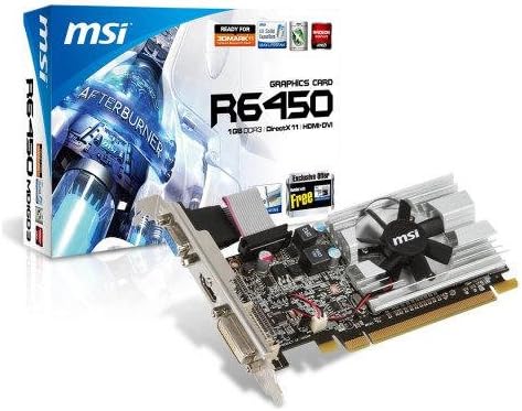 MSI R6450-MD1GD3/LP Radeon HD6450 1GB Low Profile Graphics Card — main product image