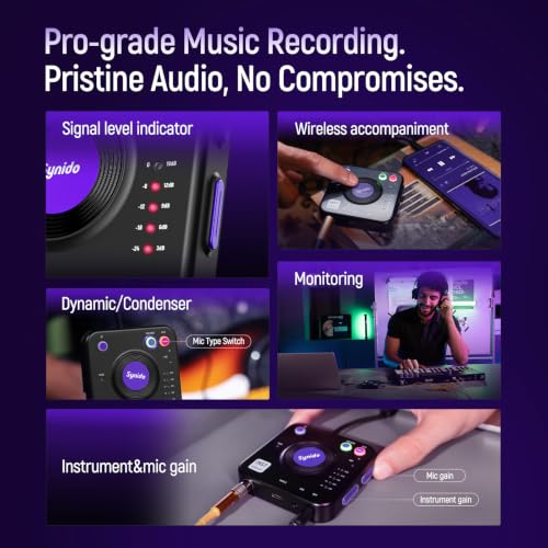 Synido A20 Pro Portable USB-C Instrument Audio Interface — main product image