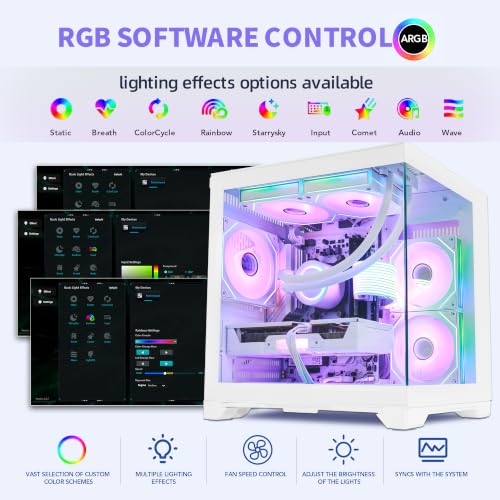 HOENGAGER Panorama Ryzen 7 5700G RX 6500 XT Gaming Desktop — main product image