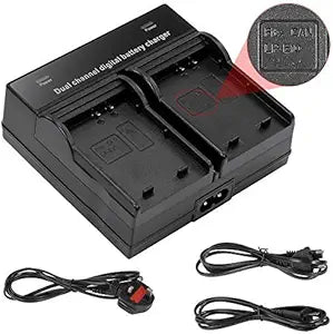 Neewer Dual-Channel LED Charger for Canon LP-E10 Batteries