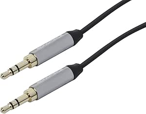 Monoprice 111502 3.5mm Flat Audio Cable - 3ft Black — main product image