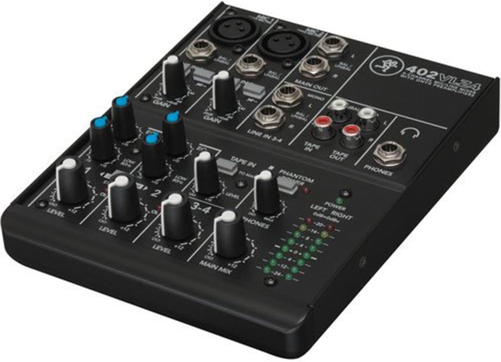 Mackie 402VLZ4 4-Channel Compact Mixer Bundle Bag