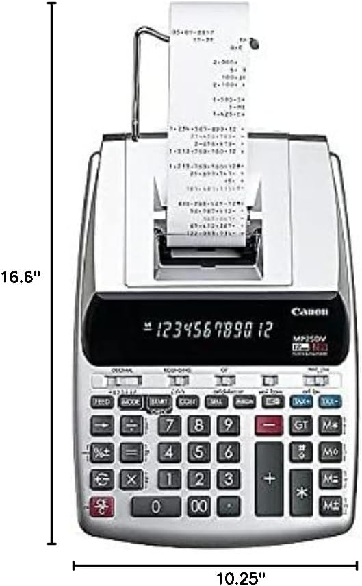 Canon 8077A006AA MP25DV-3 Two-Color Printing Calculator