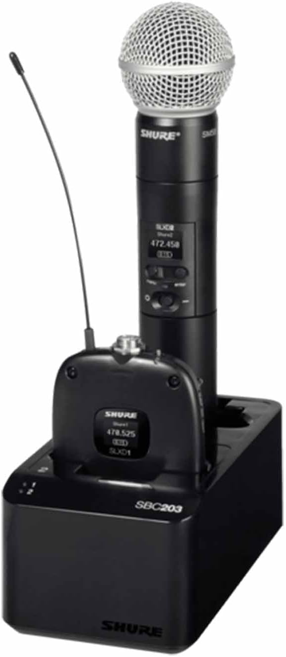 Shure SBC203-US Dual Dock for SLXD Wireless Mics