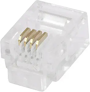 Monoprice 107315 RJ11 Modular Plugs - 50 Pack — main product image