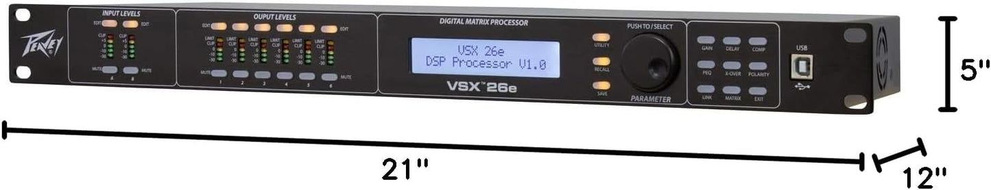 Peavey 4000110 VSX 26e DSP Loudspeaker Management System