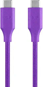 Monoprice 115104 Palette Series USB-C Cable 3ft Purple