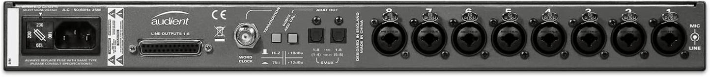 Audient ASP800 8-Channel Mic Preamp ADC