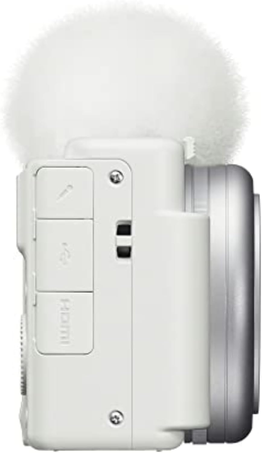 Sony ZV1F/W Vlog Camera White Content Creator Bundle