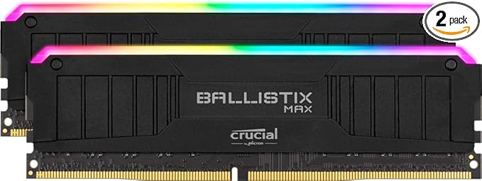 Crucial Ballistix MAX RGB 16GB (8GBx2) 4000MHz DDR4 Gaming Memory