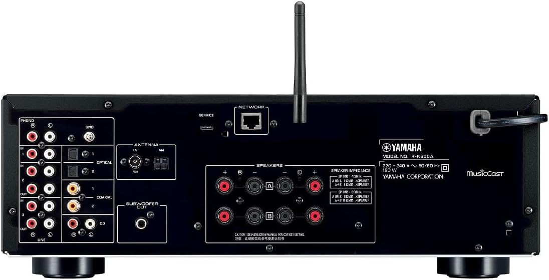 Yamaha R-N600ASL Network Receiver Streaming DAC Silver