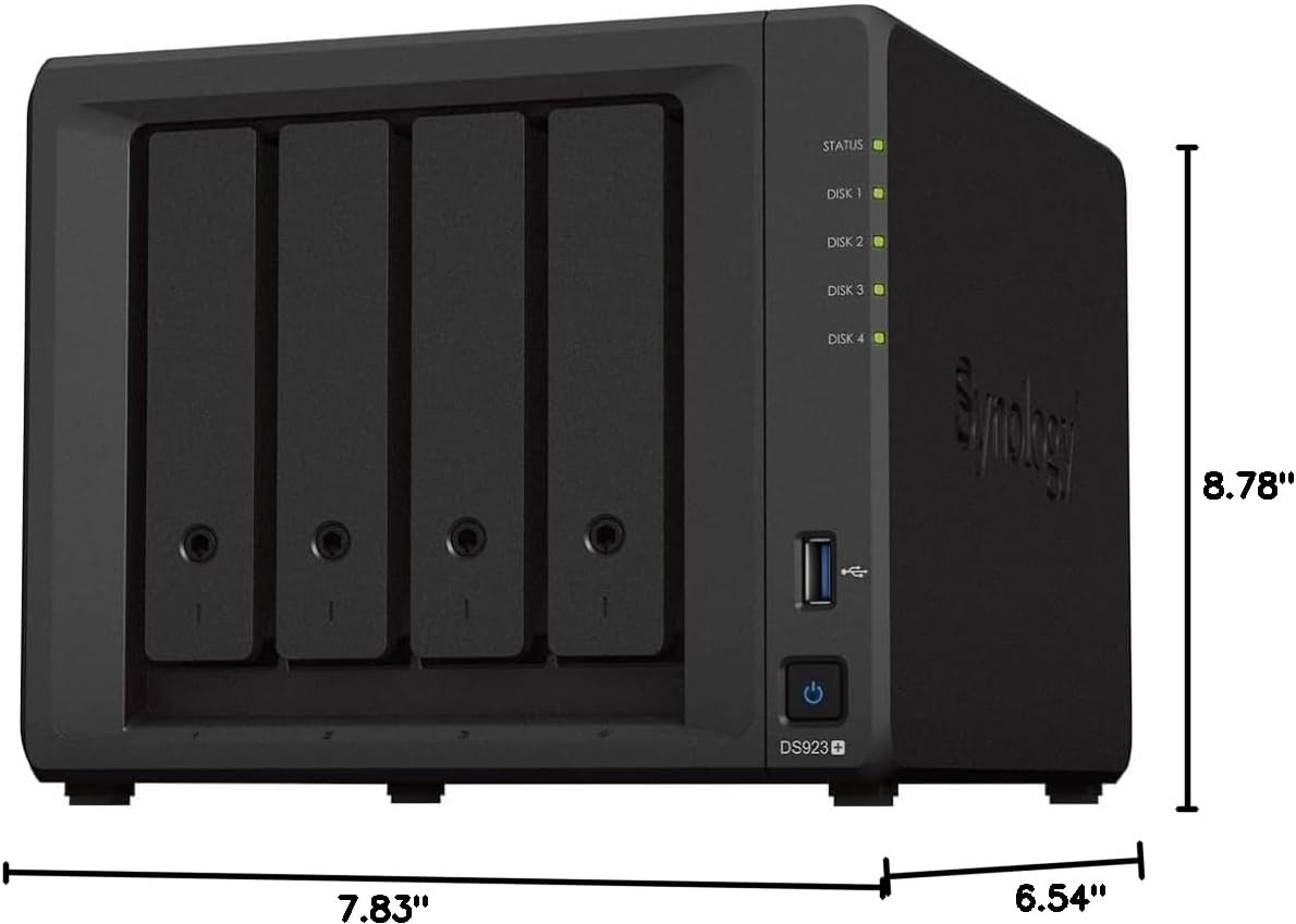 Synology DiskStation DS923+ 4-Bay NAS Enclosure
