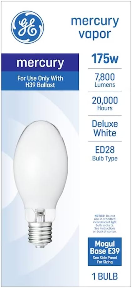 GE 30971 175W Outdoor Metal Halide Mogul Bulb — main product image