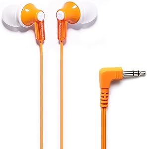 Panasonic RP-HJE120-D ErgoFit In-Ear Earbud Headphones - Orange