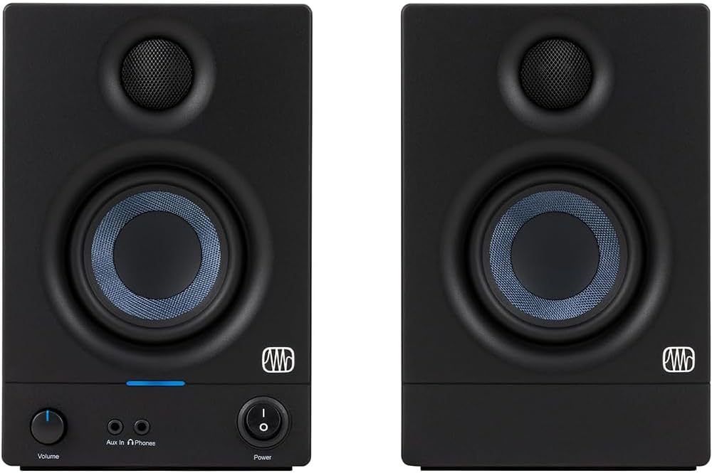 PreSonus ERIS 3.5 Gen 2 Desktop Speakers Bundle - 50W Powered Monitors