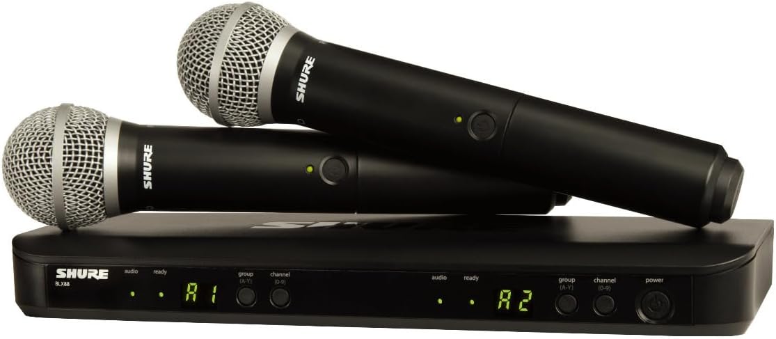 Shure BLX288/PG58 Dual Channel Wireless Microphone System