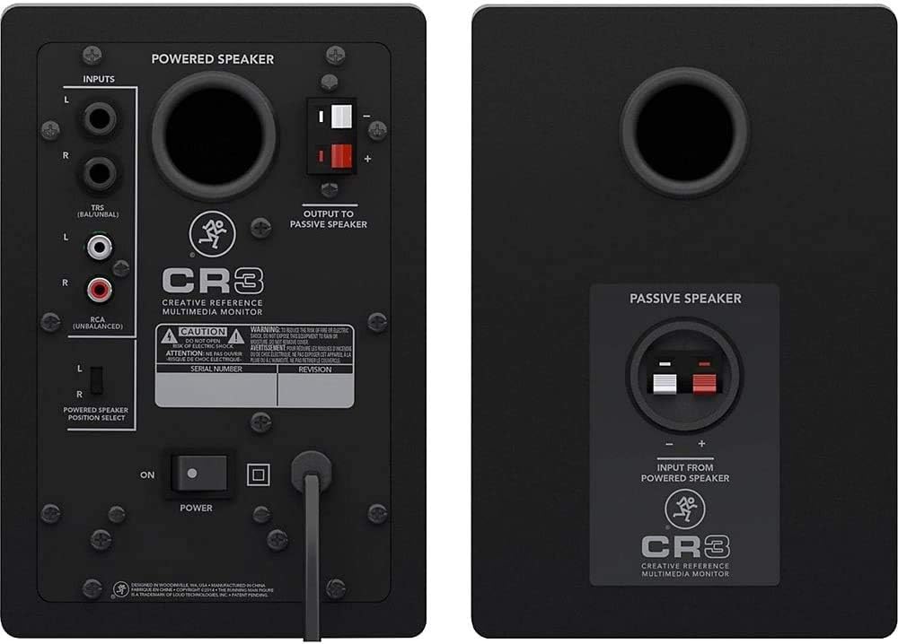 Mackie E3MKIECR3 CR3 Multimedia Monitors with Bluetooth Receiver