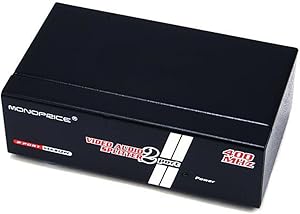 Monoprice 104077 2-Way SVGA VGA Splitter Audio