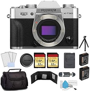 Fujifilm X-T30 Silver Mirrorless Camera Bundle