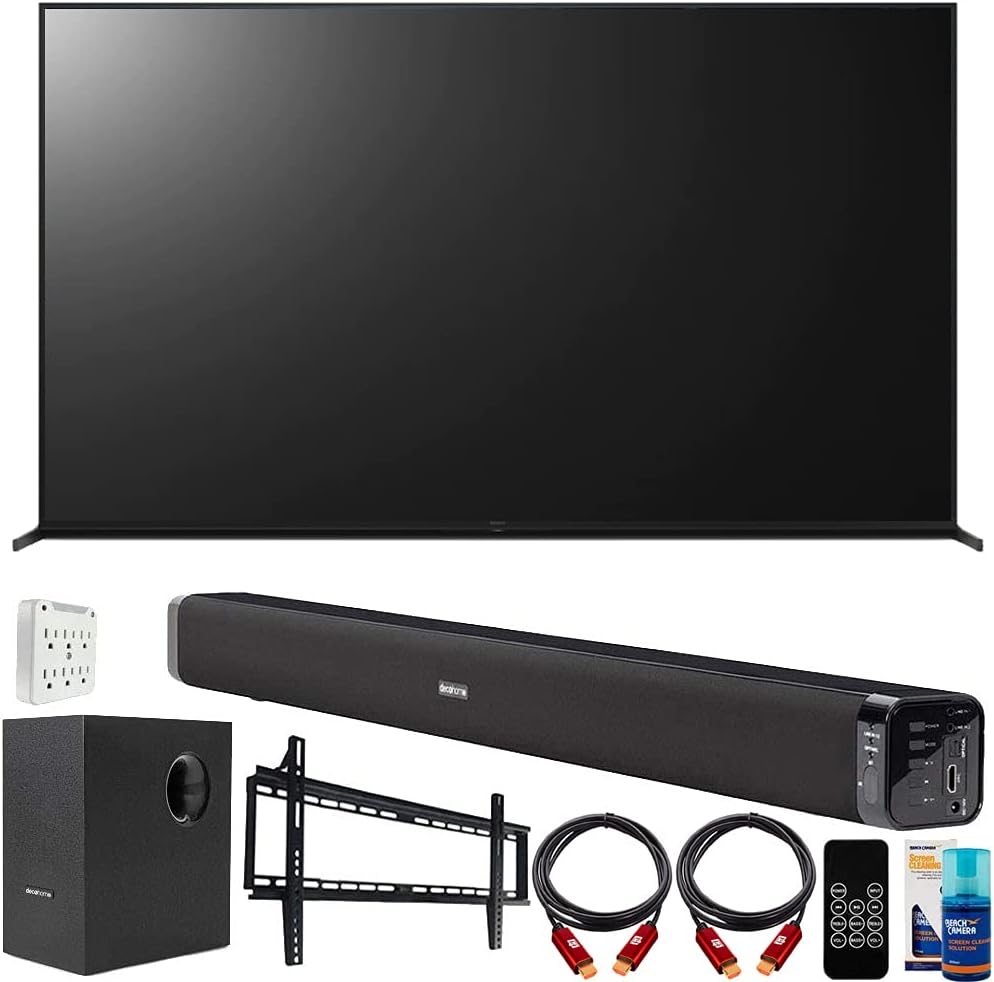 Sony E10SNXR75Z9J 75-inch 8K Bravia XR Smart TV Bundle