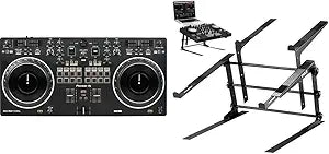 Pioneer DJ DDJ-REV1 Serato DJ Controller with Laptop Stand