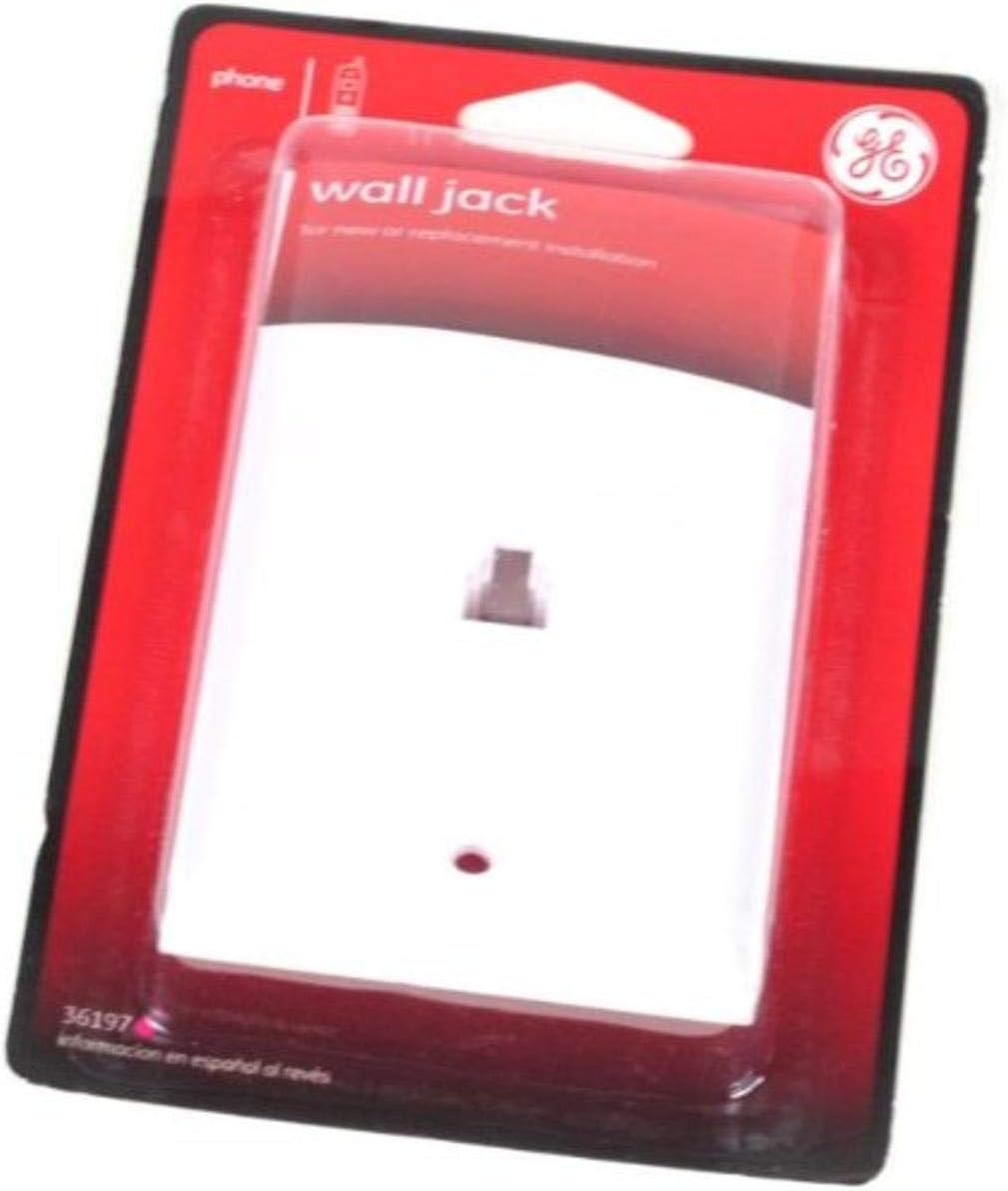GE 36197 Phone Wall Jack - RJ11 Connector