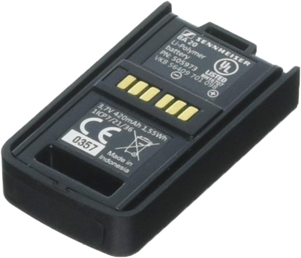 Sennheiser BA 20 AVX EKP Receiver Rechargeable Battery