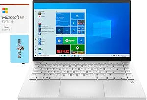 HP Pavilion x360 14t i5 2-in-1 Touchscreen Laptop w/MS 365 — main product image