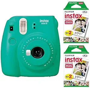 Fujifilm Mini 9 Instax Camera Bundle - Arcadia Green - Film Included