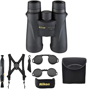 Nikon LYSB00UI2VR4I-ELECTR Monarch 5 10x42 Binoculars Bundle