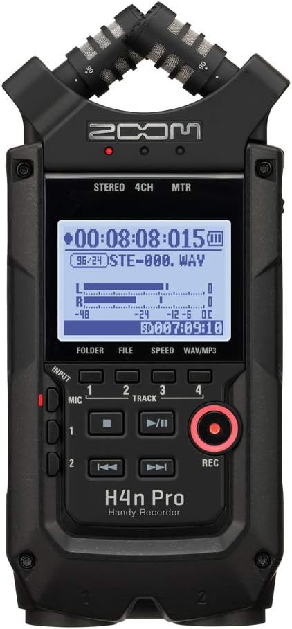 Zoom H4n Pro 4-Track Portable Audio Recorder