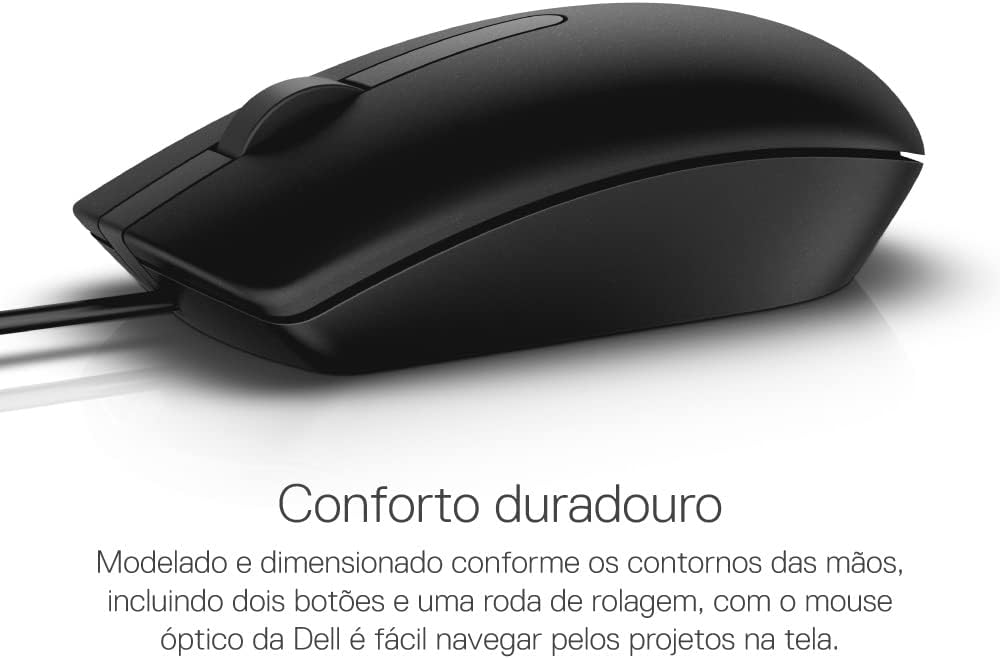 Dell MS116-BK USB Optical Mouse - Black