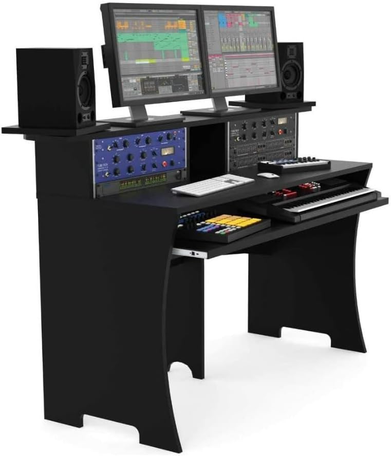 Glorious AMS-WORKBENCH-BLK Black Workbench Studio Desk