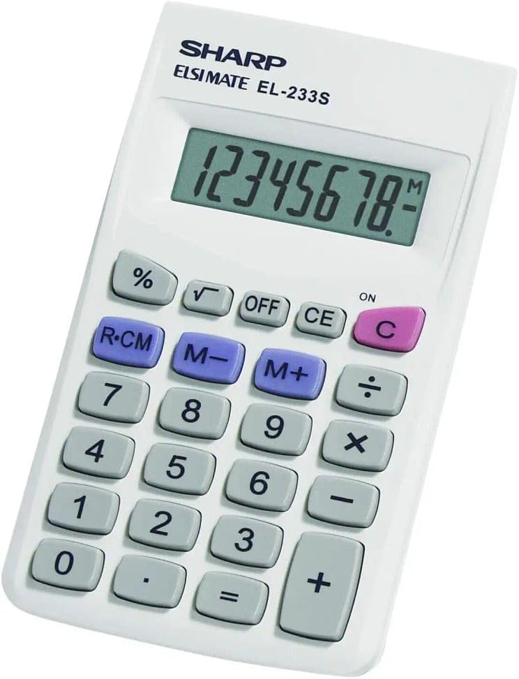 Sharp EL233SB 8-Digit Compact Calculator