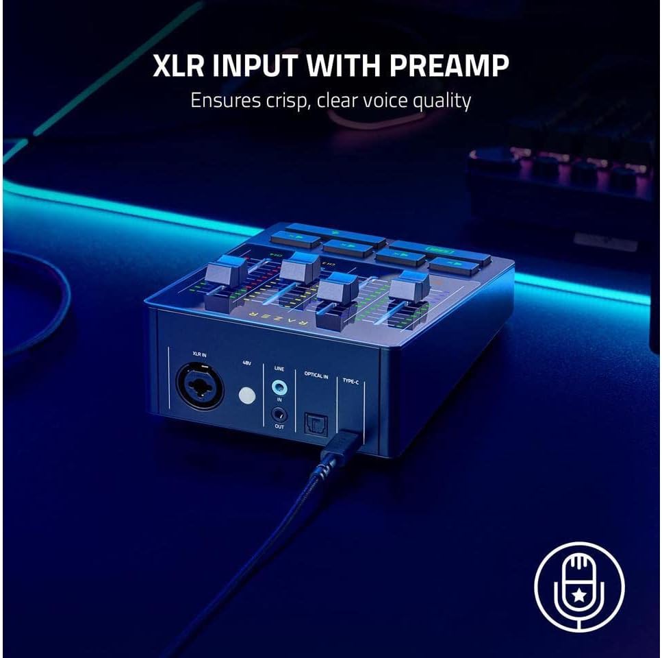 Razer Audio Mixer 4-Channel Streaming Broadcast Console