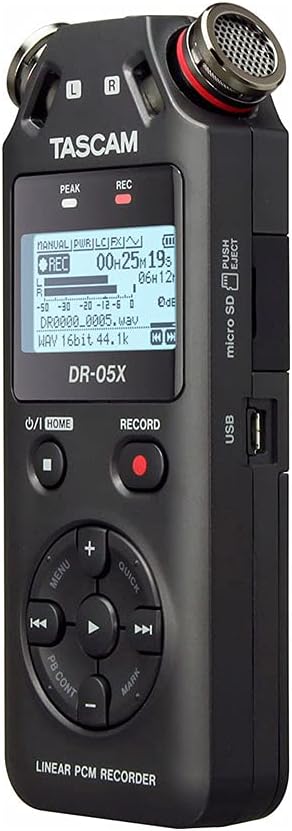 Tascam DR-05X Portable Audio Recorder Bundle