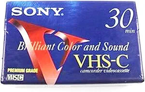 Sony TC-30VHGF 30 Minute VHS-C Videocassette