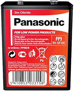 Panasonic PP9 6F100 9V Battery Heavy Duty