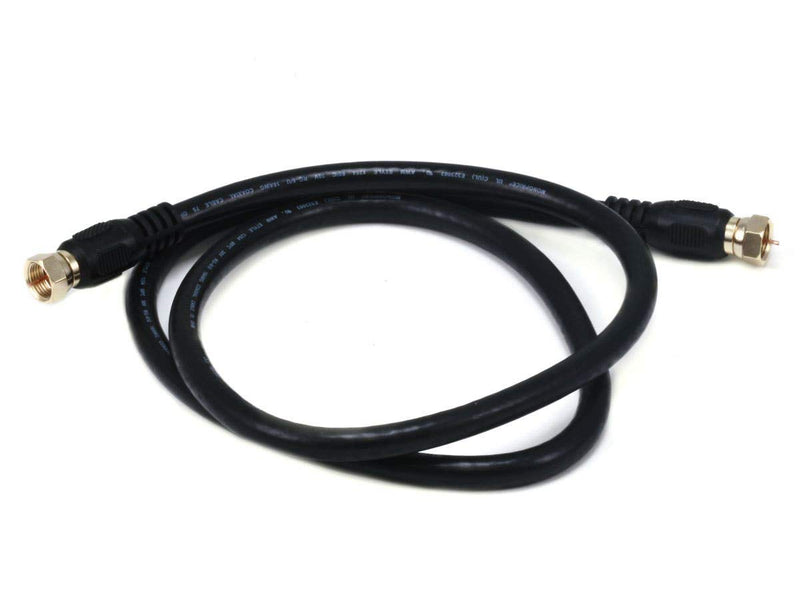 Monoprice 103030 RG6 Quad Shield CL2 Coaxial Cable 3ft — main product image