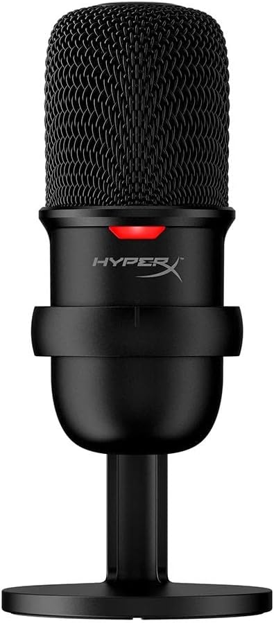 HyperX HMIS1X-XX-BK/G SoloCast USB Condenser Gaming Microphone