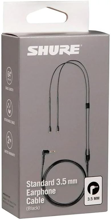 Shure EAC64BK SE Earphone Replacement Cable MMCX 64-inch